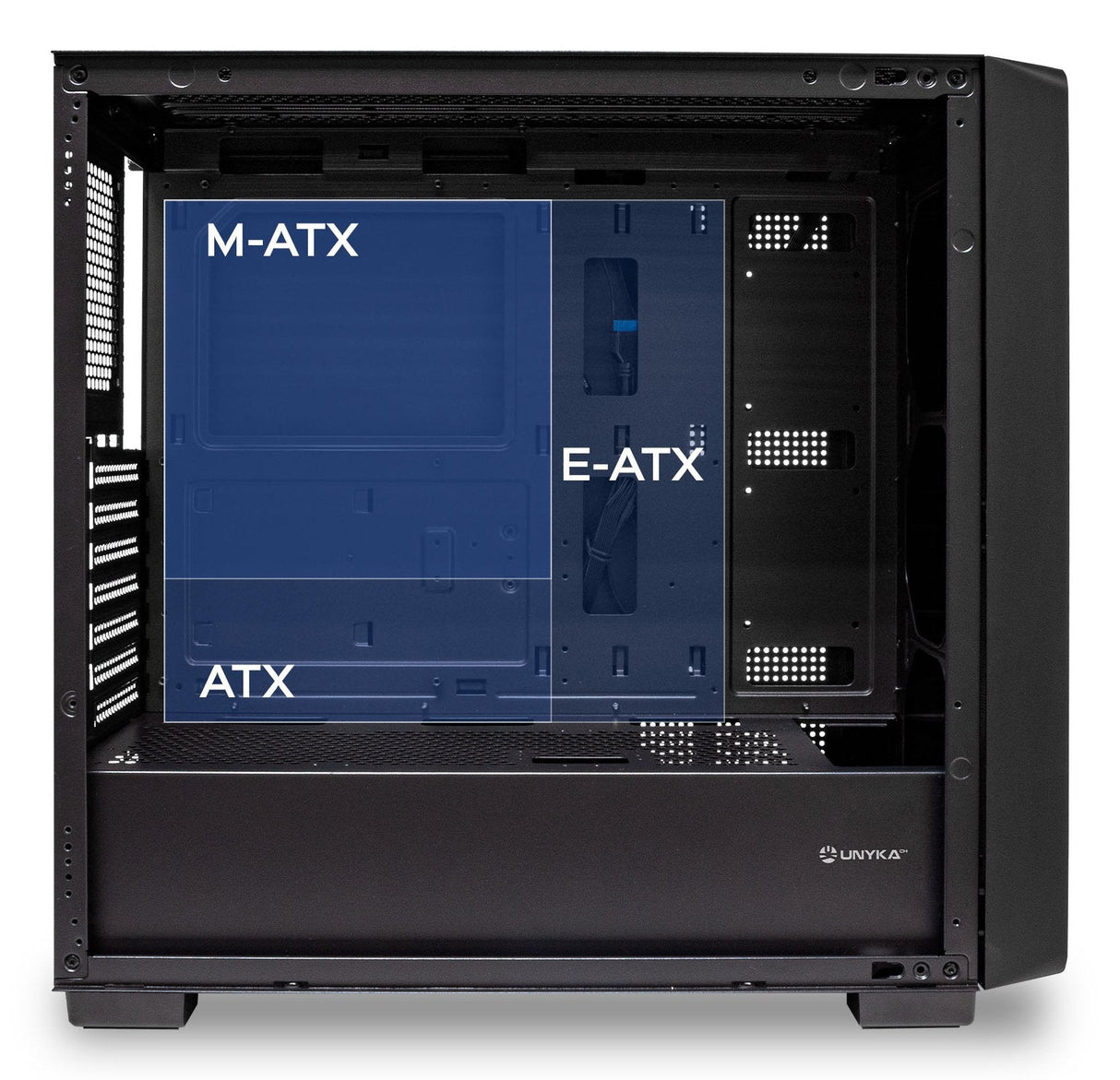 Caja Pc Unykach Atx Revelat Madeira Black