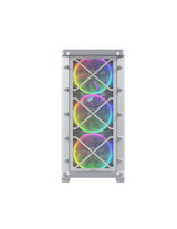 Nfortec Caja Gaming Cristal Templado Draco X White. Usb 3.2 A-Rgb. Blanco