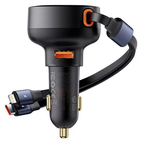 EAN 6932172641634 - Baseus C00057802111-02 cargador de dispositivo móvil Universal Negro Encendedor de cigarrillos Carga rápi imagen 1