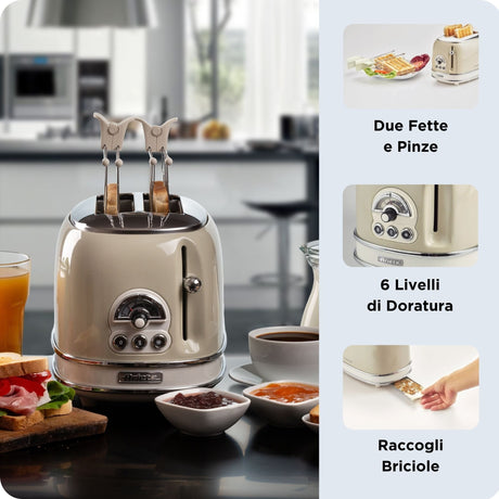 EAN 8003705114876 - Ariete 0155/03 6 2 rebanada(s) 810 W Beige imagen 3