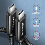 EAN 8595247909404 - Axagon BUCM4X-CM05AB cable USB USB4 Gen 3x2 0,5 m USB C 40 Gbit/s 240 W Negro imagen 3