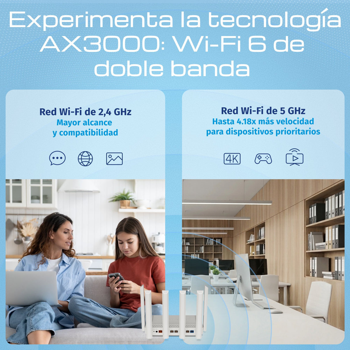EAN 4897082922049 - Keenetic Hero 5G (KN-4110) router inalámbrico 2.5 Gigabit Ethernet Doble banda (2,4 GHz / 5 GHz) Gris, Bl imagen 4