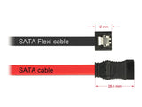 EAN 4043619838394 - DeLOCK 0.2m 2xSATAIII cable de SATA 0,2 m Negro imagen 2