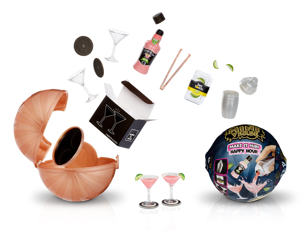 Mga Entertainment Mga'S Miniverso Make It Mini Happy Hour Mini Collectibles, Artesan Artículos Ordenados 513841-Euc