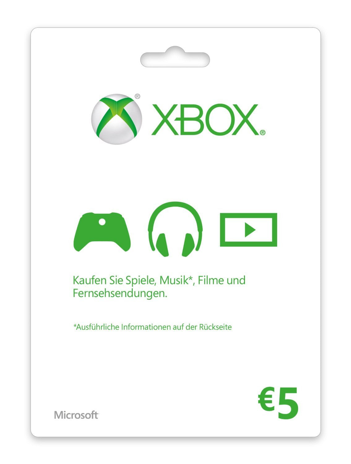 Ms Esd Gift Card Xbox Live Agency Online 5 Euro