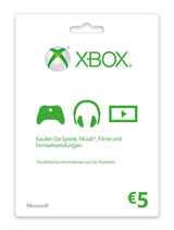 Ms Esd Gift Card Xbox Live Agency Online 5 Euro