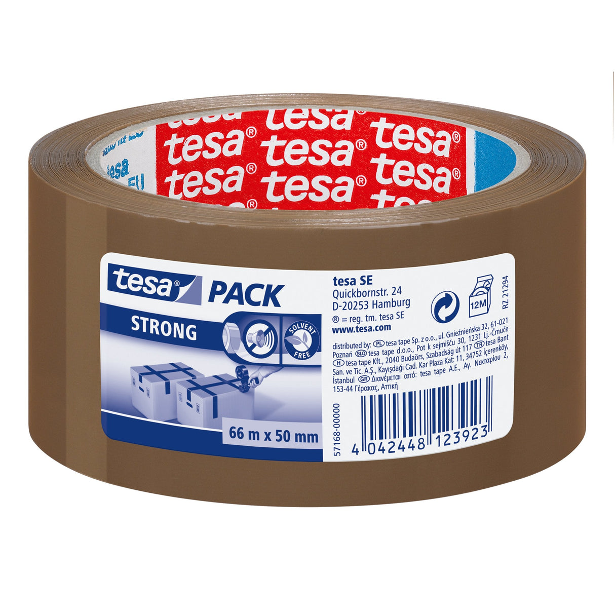 Tesa TaåMa Pakowa Cichoodwijalna 66m/50mm, BräZowa
