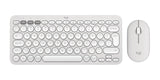 Teclado Inglés + Ratón Logitech Pebble 2 Combo Rf Wireless + Bluetooth Qwerty Internacional De Ee.Uu. Blanco