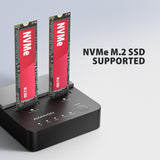 Adsa-M2c22l Base De Conexión Usb-C 3.2 Gen2x2 - 2 X Nvme M.2 20gbps