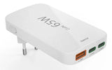 Hama 65w Gan, 2x Usb-C, 1x Usb-A, Biala