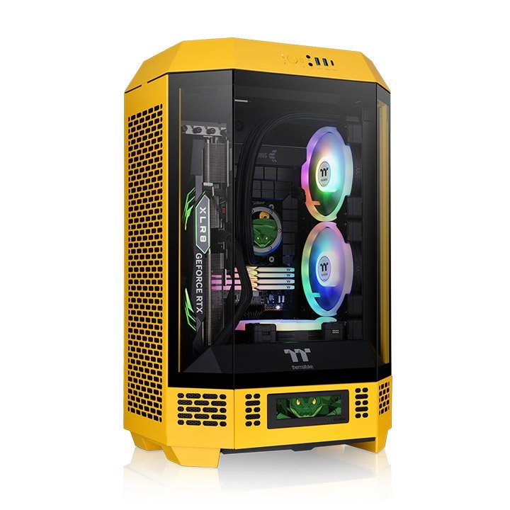 Caja Pc Thermaltake Ca-1y4-00s4wn-00 Amarillo Oscuro