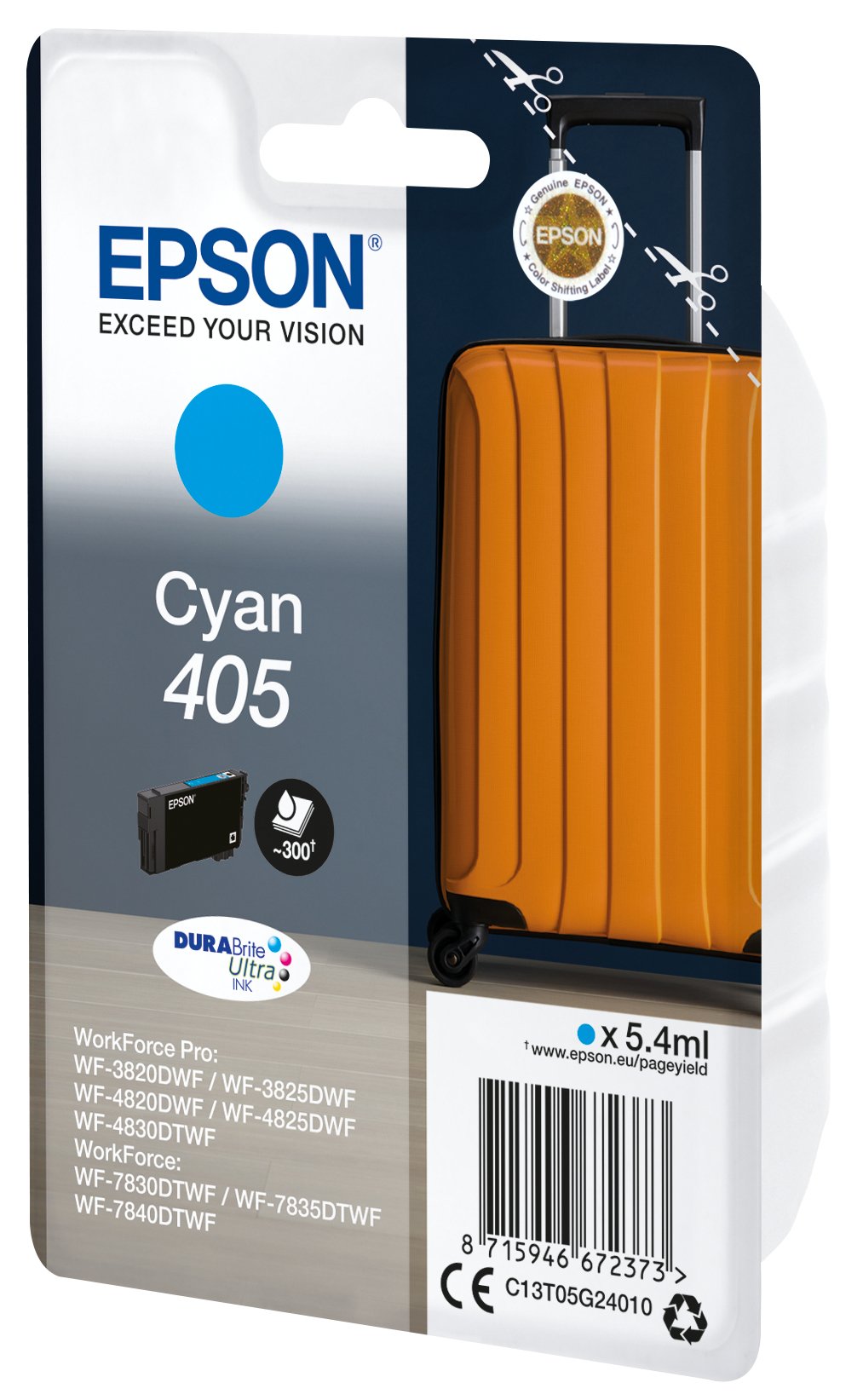 Cartucho Epson 405 Cian Durabrite Ink