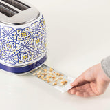 Ariete 2-Schlitz-Toaster Capri (Blanco/Mehrfarbig, 810 Watt, Para 2 Scheiben Toast) 0155ca