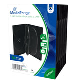 Mediarange Box35-6 Funda Para Discos Ópticos Funda De Dvd 6 Discos Negro