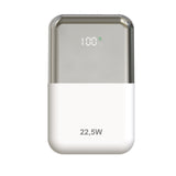 Powerbank 10000mah Leotec Lepow22w10ws 22.5w Blanco Y Plata Incluye Cable Usb Tipo-C