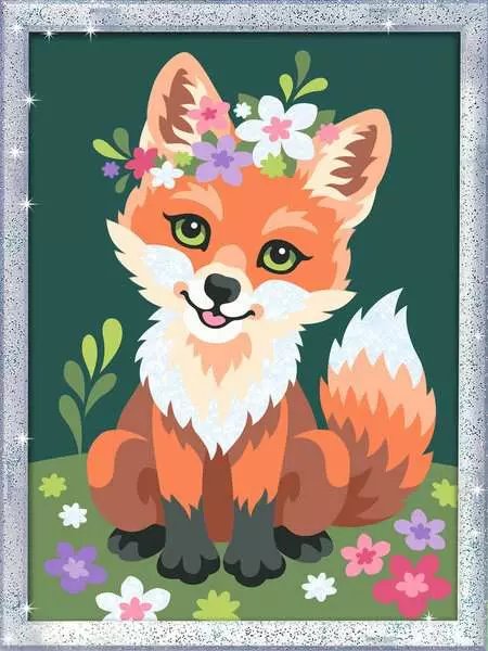 Pintura De Ravensburger Para Números - Flowery Fox 23765
