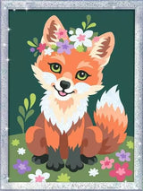 Pintura De Ravensburger Para Números - Flowery Fox 23765