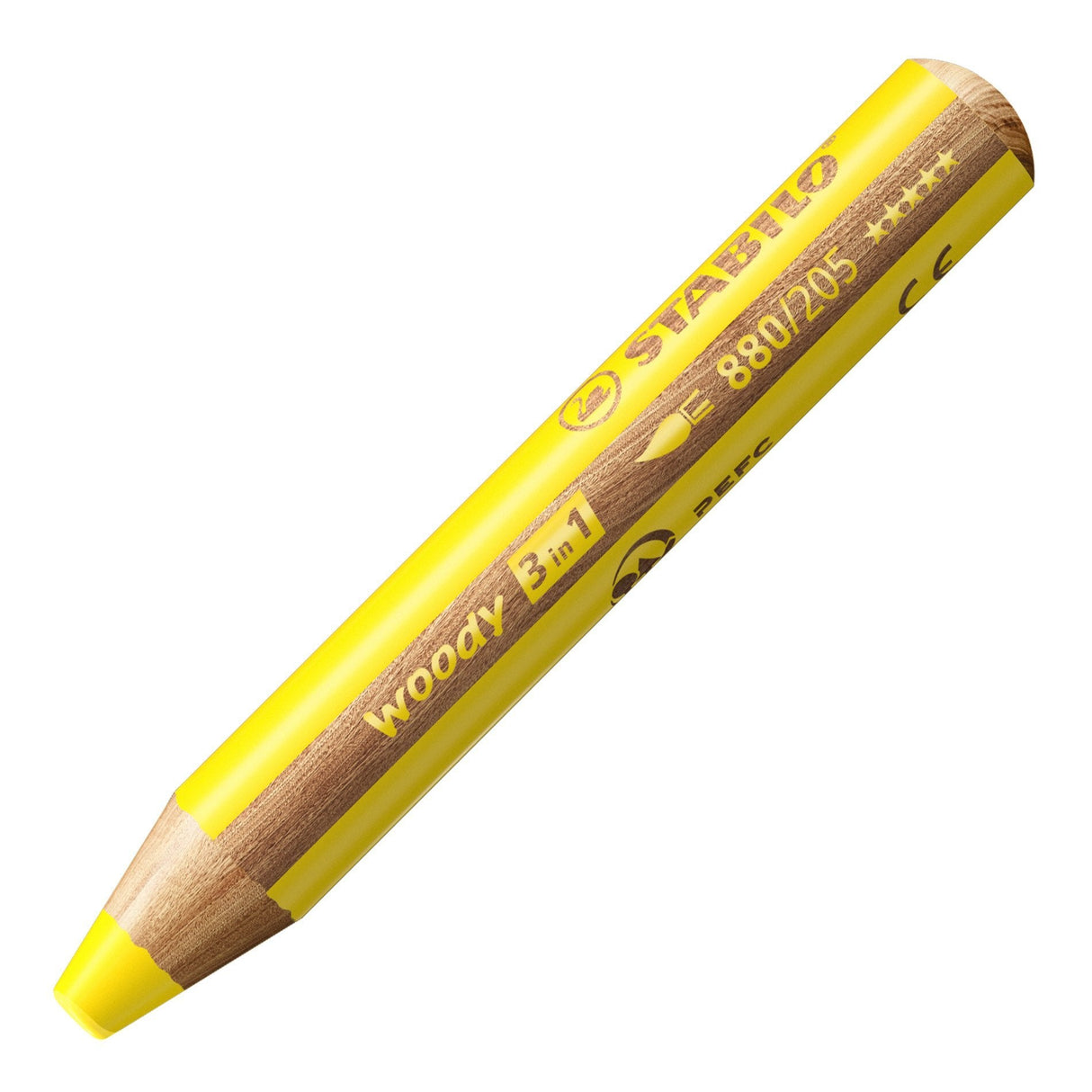Stabilo Lápices De Colores Woody 3 En 1 Estuche De 5 Amarillo