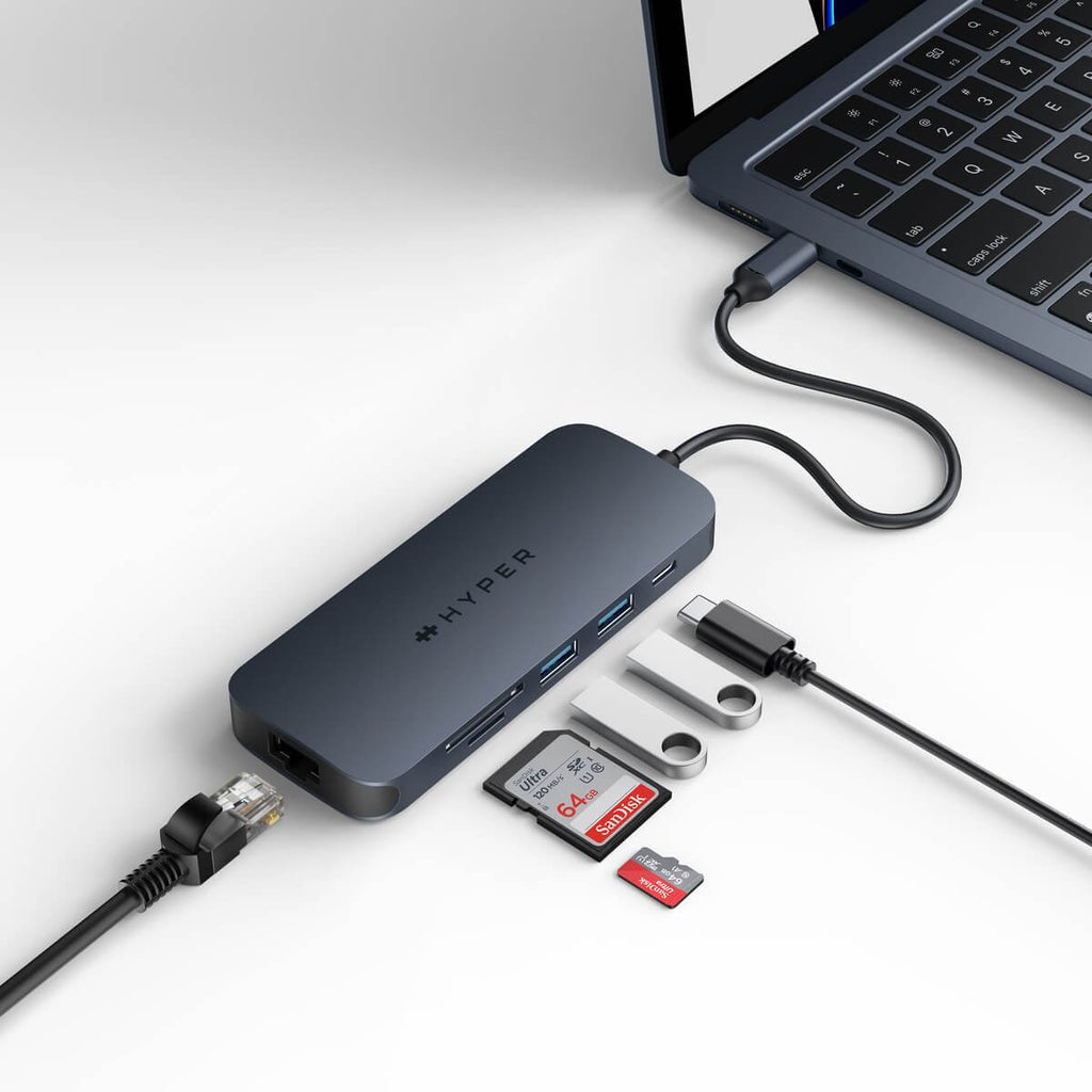 Targus Docking Mation Hyperdrive Next Usb-C 140w 8-En-1 Mitternachtsazul