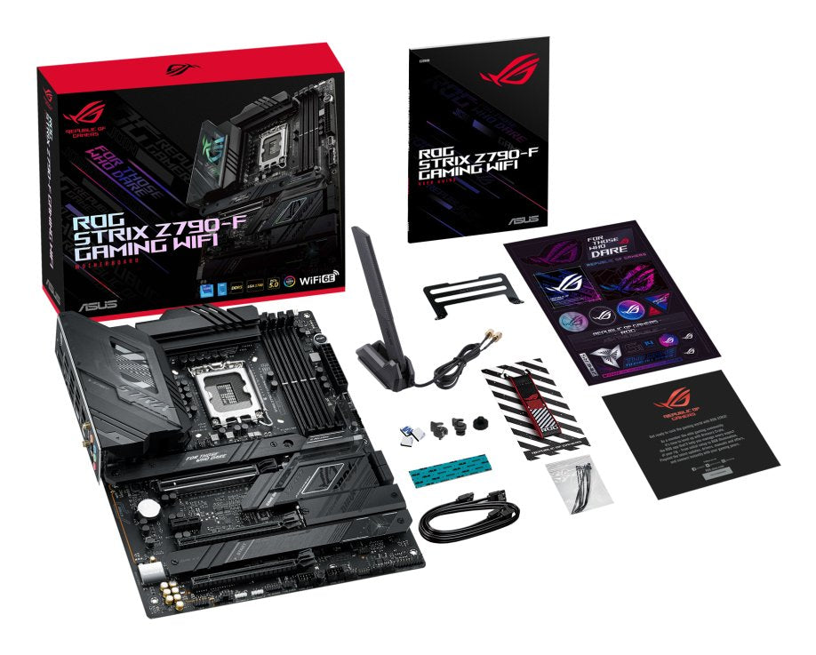 Placa Base Asus 1700 Rog Strix Z790-F Gaming Wifi Atx 4xddr5 4xsata6 3xusb 3.2 Gen2 4xusb 3.2 Gen1