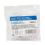 Logilink Nk0018 Keystone Coupler F-Type Female F-Type Female 17mm Width