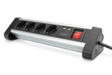 EAN 4016032443216 - Digitus DA-70614 base múltiple 1,5 m 4 salidas AC Interior Negro, Plata imagen 1