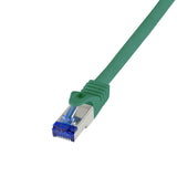 Latiguillo Cat 6a, S/Ftp,  5.00 M, Verde, Lszh Ultraflex Logilink