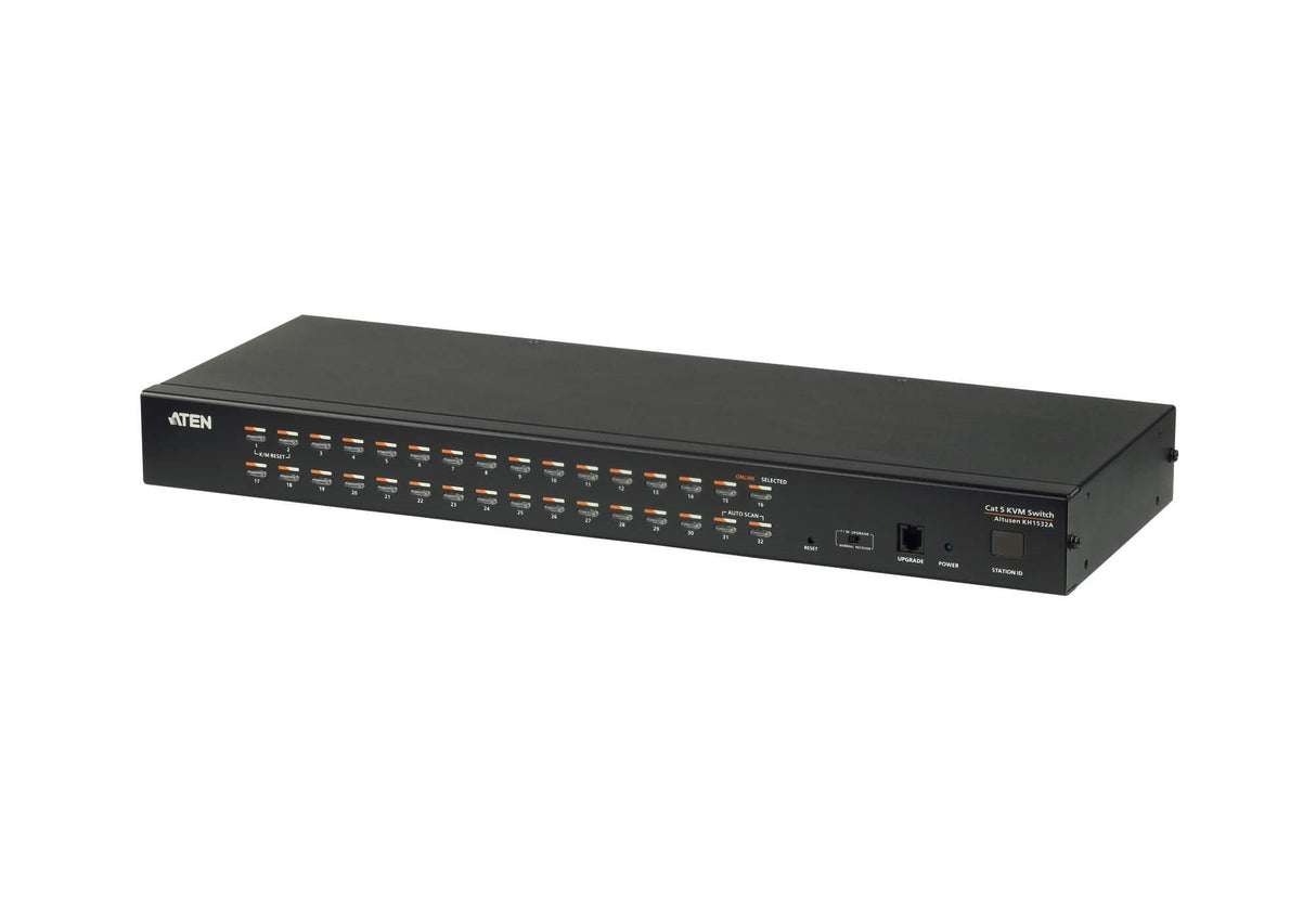 Aten 32-Port Cat 5e/6  Kvm Switch Conmutador Kvm Cat 5 De 32 Puertos, 1920 X 1200, 43.72x16.37x4.4 Cm, 2.81 Kg