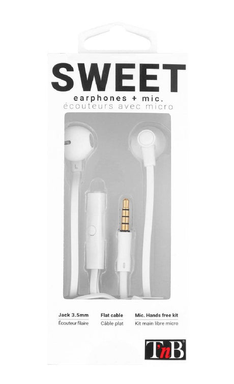 EAN 3303170091654 - T'nB SWEET Auriculares Alámbrico Dentro de oído Llamadas/Música Blanco imagen 3