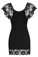 Imperia Chemise Y Tanga Color Negro Talla (Interno):S/M