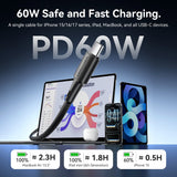 Vention Usb 2.0 Usb-C M-M 3a Cacabl Ble 0.25m Black Pvc