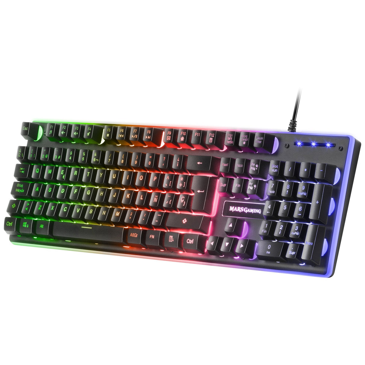 Pack Gaming Mars Gaming Mcpx Teclado H-Mech + Ratón Óptico + Alfombrilla Negro