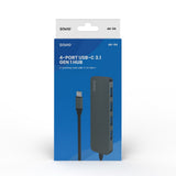 EAN 5901986047735 - Savio Hub USB-C - 4 x USB-A AK-54 USB 3.2 Gen 1 (3.1 Gen 1) Type-A 1000 Mbit/s Negro imagen 6