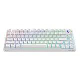 Klawiatura Mechaniczna Bezprzewodowa Phenix White Gateron Red Pro, Abs