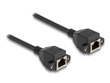 Delock 80198 Cable De Extensión Rj50 Hembra A Hembra S/Ftp 0,5 M Negro