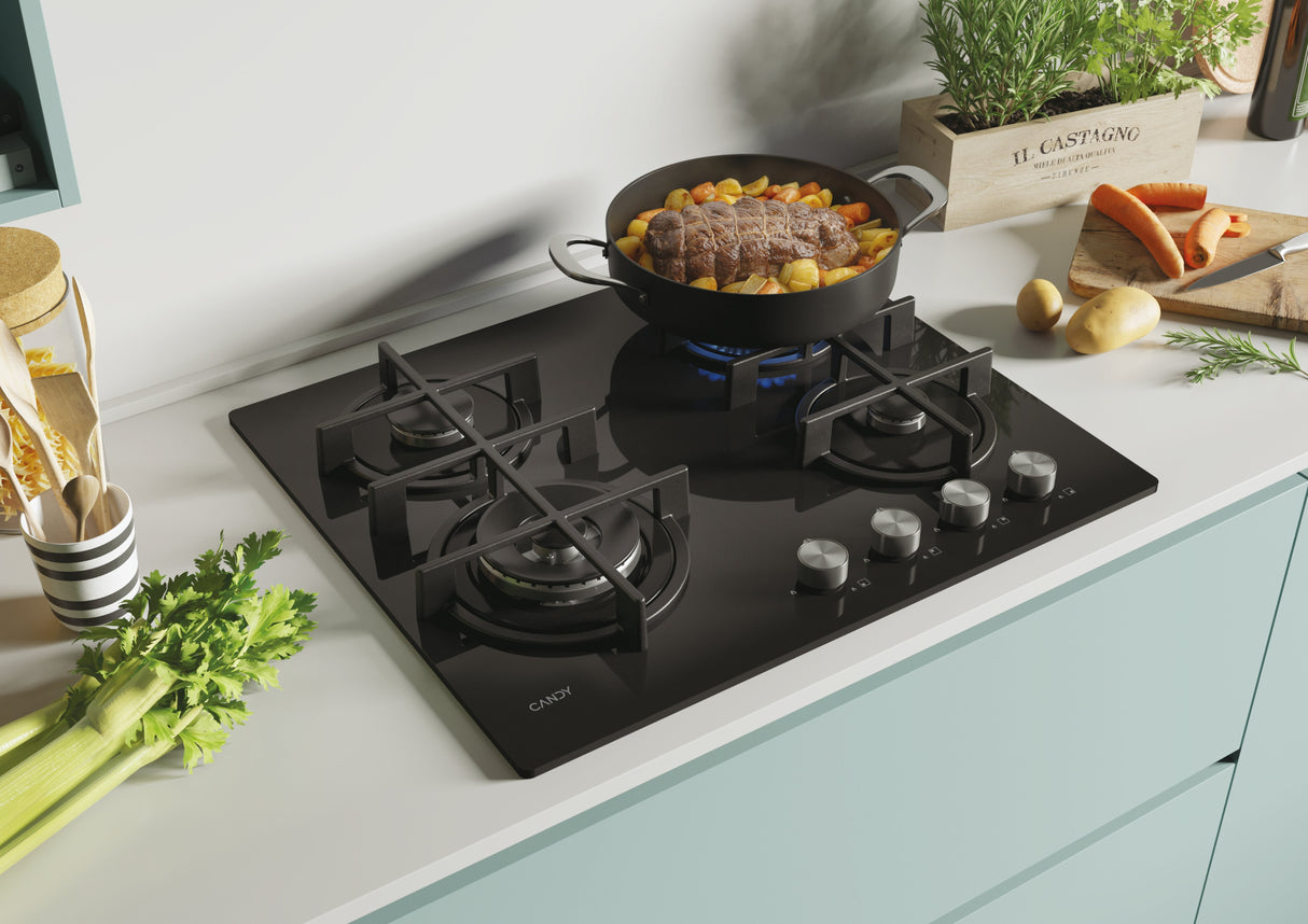 EAN 8059019002217 - Candy CDK6GF4WEKB Negro Integrado 59.5 cm Encimera de gas 4 zona(s) imagen 2