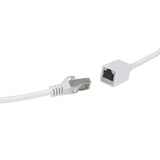 Latiguillo Cat 6a, S/Ftp,  5.00 M, Blanco, Macho-Hembra Cu Lszh