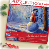 Puzzle 1000 Elementów Szczesliwy Balwan