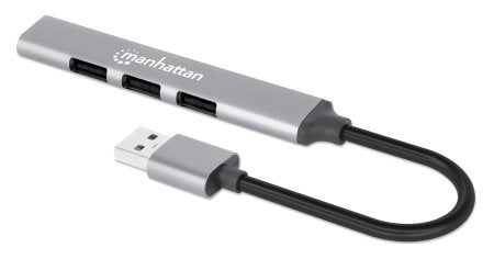 EAN 766623168427 - Manhattan 168427 hub de interfaz USB 3.2 Gen 1 (3.1 Gen 1) Type-A 5000 Mbit/s Gris imagen 1