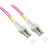 Techly Ilwl D5-Lclc-100/Om4 Cable De Parcheo De Fibra Óptica Om4 50/125 Mm Lc-Lc Dúplex 10m