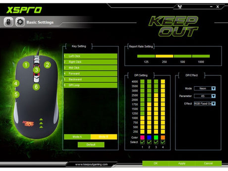 EAN 8435099522546 - KeepOut X5Pro ratón Juego Ambidextro USB tipo A Óptico 4000 DPI imagen 7