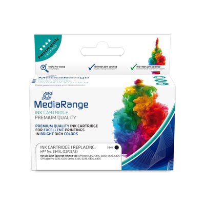 Cartucho Mediarange Hp Nr 934xl Chip Negro