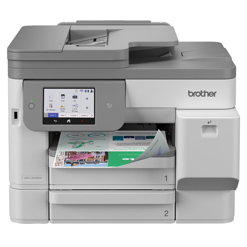 Brother Mfcj5115dw Mfp Jet D Tinta Color A4 28ppm, R-V Integral, Cargador 50p, Ethernet, Wifi,Usb, Lcd 10,9cm, 2bac X 250f