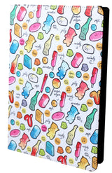 Funda Universal Silver Ht Wave 9pulgadas - 11pulgadas Cool Candy Blanco Y Azul