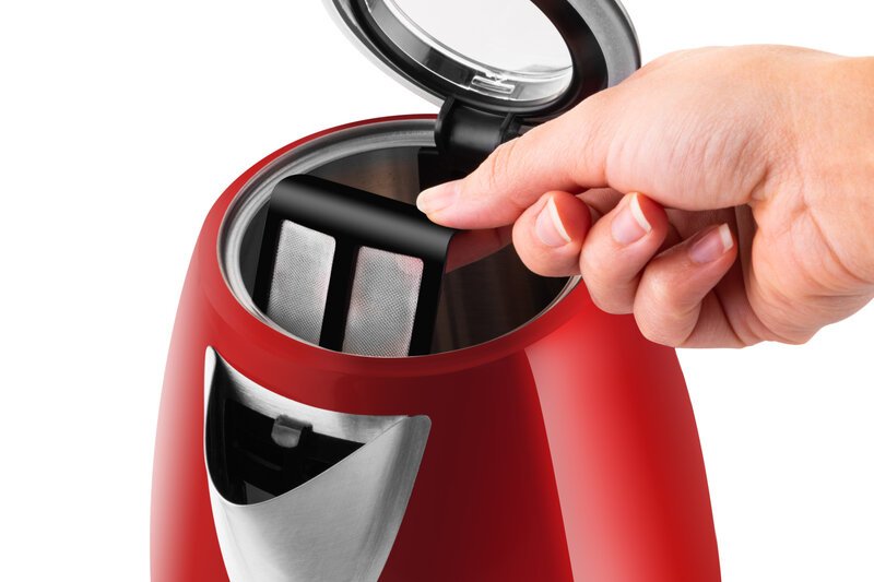 Eta Hervidor De Agua Ela Digi Eta959890010 Elã©Ctrico, 2200 W, 1,7 L, Acero Inoxidable, Base Giratoria 360â°, Rojo