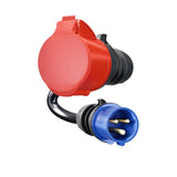 Go-E Adaptador Para Gemini Flex 22 Kw, Cee Rojo Drehstrom 32a > Cee Azul 16a Ch-04-01