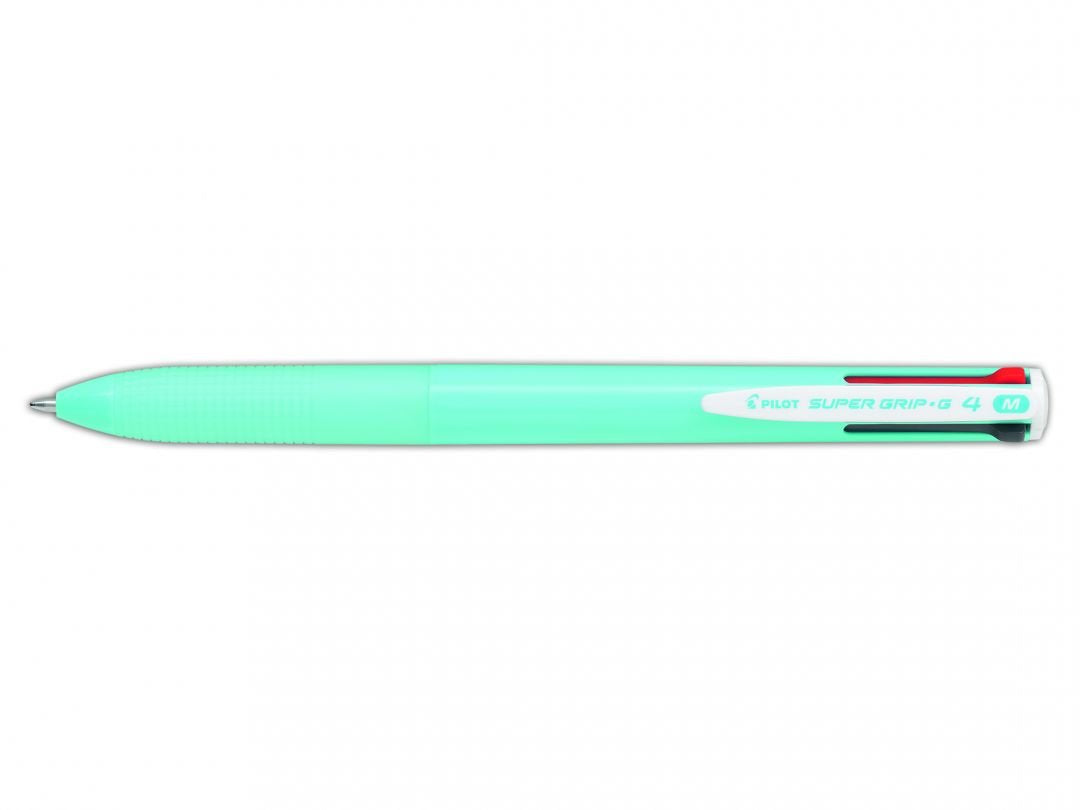 Pilot Pen 4-Colores-Bolígrafo Super Grip-G4 Azul Claro Color De Escritura Negro Azul Rojo