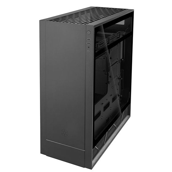 Caja Pc Silverstone Atx F1 Tempered Glass - Negro