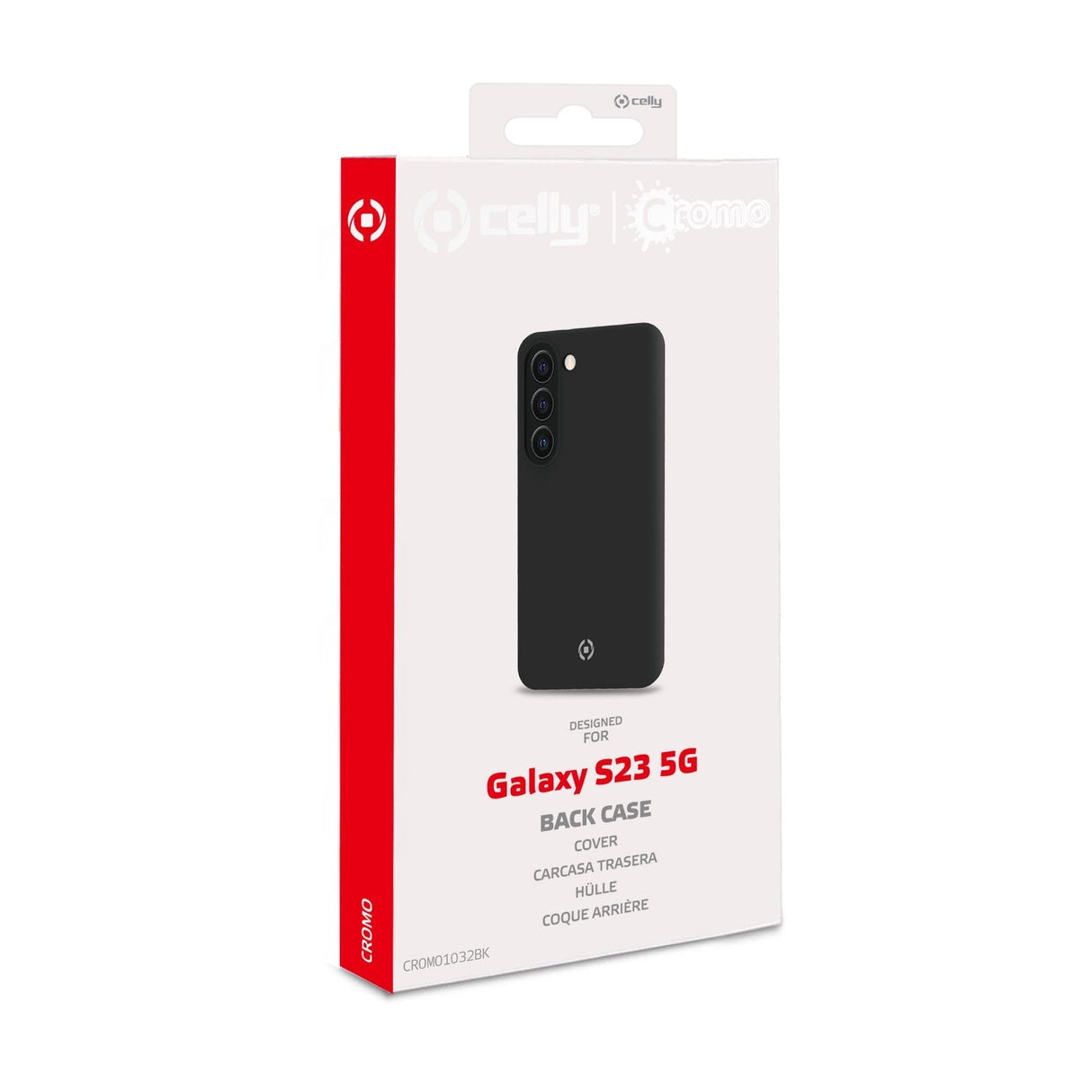 Celly Cromo Funda Para Galaxy S23 5g  (6.1") Negro