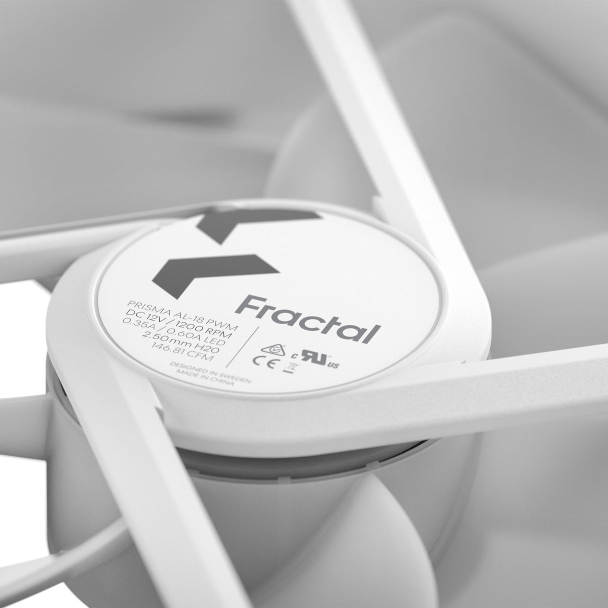 EAN 7340172705734 - Fractal Design Prisma AL-18 PWM Carcasa del ordenador Ventilador 18 cm Blanco 1 pieza(s) imagen 7